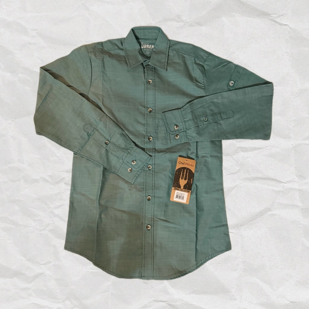 Chef Works Men’s Chambray Shirt (SLMCH005) Size XS | New‎ With Tag | O2